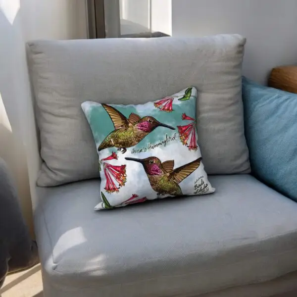 Ana’s Hummingbird Pillow Case